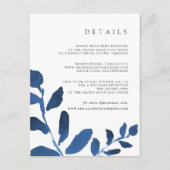 D'accompagnement Carte d'information de l'invité en botanique (Devant)