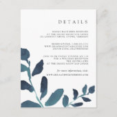 D'accompagnement Carte d'information de l'invité en botanique (Devant)