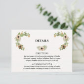 D'accompagnement Carte d'information de mariage (Debout devant)