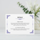 D'accompagnement Carte d'information de mariage (Debout devant)