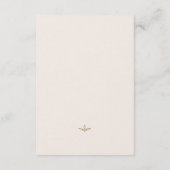 D'accompagnement Carte d'information de mariage à branche d'olivier (Dos)