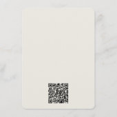 D'accompagnement Carte d'information de mariage avec fleurs aquarel (Dos)