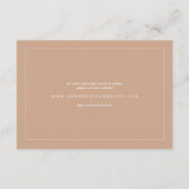 D'accompagnement Carte d'information de mariage Beige Sea Shell Bea (Dos)