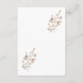 D'accompagnement Carte d'Information de Mariage Bohème (Dos)