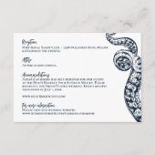 D'accompagnement Carte d'information de mariage de la pieuvre nauti (Devant)