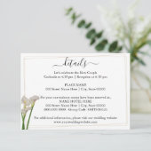 D'accompagnement Carte d'information de mariage de verdure (Debout devant)