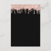 D'accompagnement Carte d'information de mariage Détails Rose (Dos)