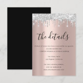 D'accompagnement Carte d'information de mariage Drips (Devant / Derrière)