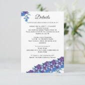 D'accompagnement Carte d'information de mariage florale (Debout devant)