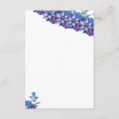 D'accompagnement Carte d'information de mariage florale (Dos)