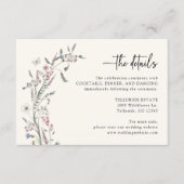 D'accompagnement Carte d'information de mariage pastel (Devant)