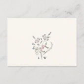 D'accompagnement Carte d'information de mariage pastel (Dos)