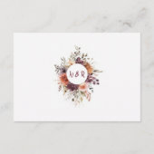 D'accompagnement Carte d'information de mariage Plum Petals (Dos)