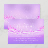 D'accompagnement Carte d'information de mariage Tropic (Devant / Derrière)