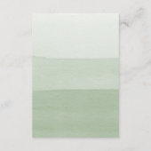 D'accompagnement Carte d'information de mariage verte moderne inclu (Dos)