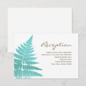 D'accompagnement Carte d'information de réception de mariage aux fo (Devant / Derrière)