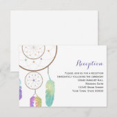 D'accompagnement Carte d'information de réception de mariage Boho D (Devant / Derrière)