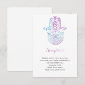 D'accompagnement Carte d'information de réception de mariage main H (Devant / Derrière)