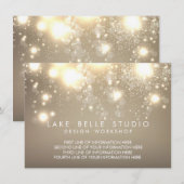 D'accompagnement Carte d'information de réservation Gold Subtle Par (Devant / Derrière)