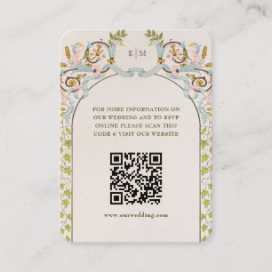 D'accompagnement Carte d'information de site web de mariage avec co