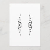 D'accompagnement Carte d'information d'invité Monogram élégant (Dos)