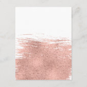 D'accompagnement Carte d'information du Bat mitzvah rose Gold (Dos)