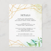 D'accompagnement Carte d'information du client Terrarium (Devant)