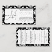 D'accompagnement Carte d'information du mariage Wishing Well and Ho (Devant / Derrière)