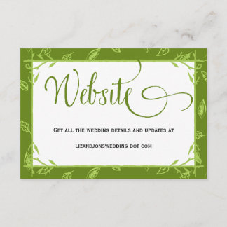 D'accompagnement Carte d'information du site Internet Mariage Feuil