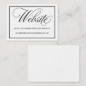 D'accompagnement Carte d'information du site Web du Mariage Chic Ca (Devant / Derrière)