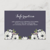 D'accompagnement Carte d'information florale - violet (Devant)