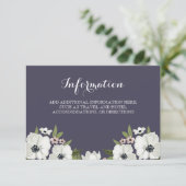 D'accompagnement Carte d'information florale - violet (Debout devant)