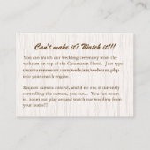 D'accompagnement Carte d'information Hawaï tropical Turquoise (Dos)