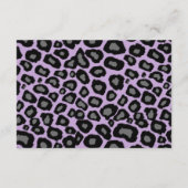 D'accompagnement Carte d'information Leopard Spots et Purple Ribbon (Dos)
