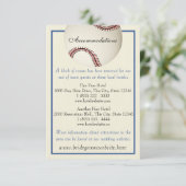 D'accompagnement Carte d'information Mariage du Pass de base-ball (Debout devant)