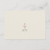 D'accompagnement Carte d'information Mariage fleur sauvage (Dos)