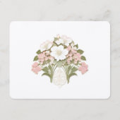 D'accompagnement Carte d'information Mariage Hydrangea Vintage (Dos)