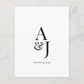 D'accompagnement Carte d'information Mariage moderne (Dos)