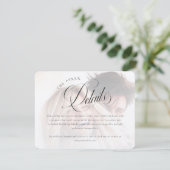 D'accompagnement Carte d'information Mariage photo moderne (Debout devant)