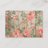 D'accompagnement Carte d'information Mariage Rustic Spring Blossoms (Dos)