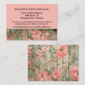 D'accompagnement Carte d'information Mariage Rustic Spring Blossoms (Devant / Derrière)