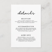 D'accompagnement Carte d'information mariage simple (Devant)