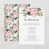 D'accompagnement Carte d'information ou de détails jointe (Devant / Derrière)