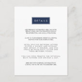 D'accompagnement Carte d'information personnalisée du Mariage de co (Devant)