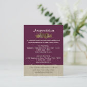 D'accompagnement Carte d'information Pine Cones et Burlap Plum (Debout devant)