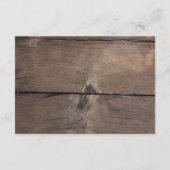 D'accompagnement Carte d'information rustique no 2 (Dos)