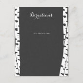 D'accompagnement Carte d'information sur l'ardoise des bouleaux bla (Dos)