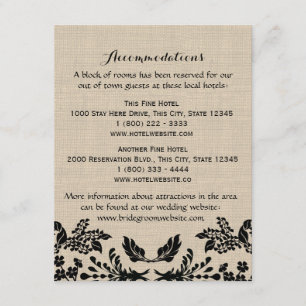 D'accompagnement Carte d'information sur le jardin de campagne et l