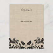 D'accompagnement Carte d'information sur le jardin de campagne et l (Dos)