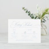 D'accompagnement Carte d'information sur le mariage au monogramme b (Debout devant)